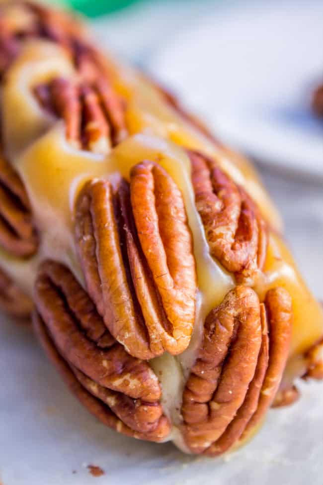 Caramel Pecan Log