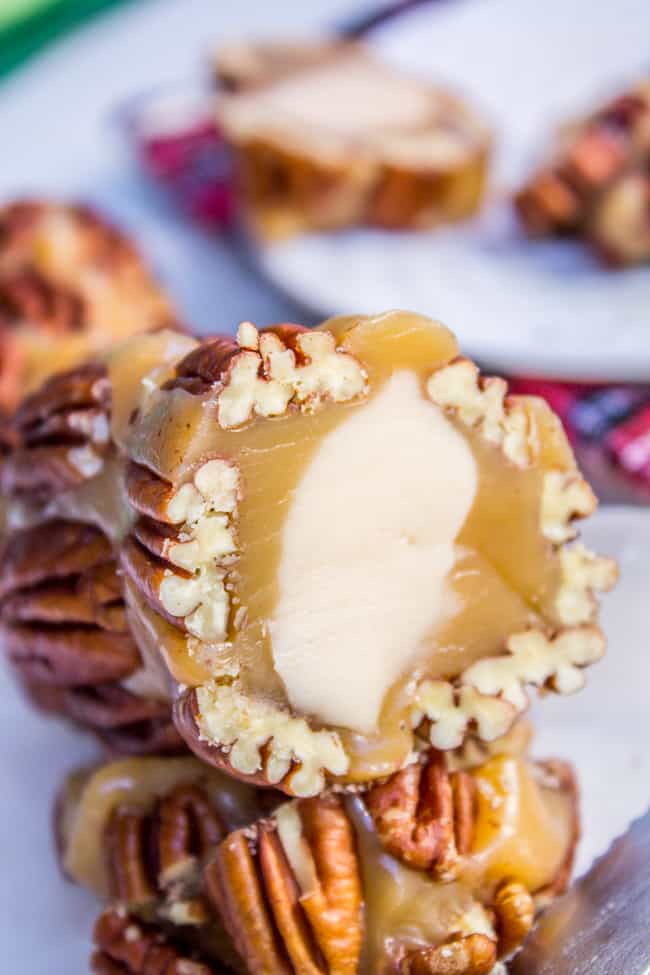 Salted Caramel Pecan Log Recipe