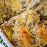 Overnight Biscuits and Gravy Casserole from The Food Charlatan