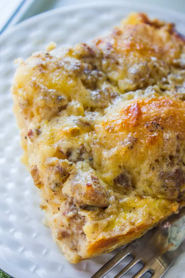 biscuit and gravy breakfast casserole.