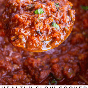 slow cooker spaghetti meat sauce.