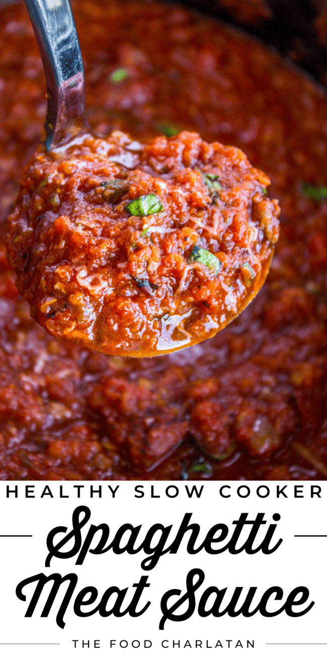slow cooker spaghetti meat sauce.