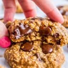 Skinny Oatmeal Chocolate Chip Cookies from The Food Charlatan