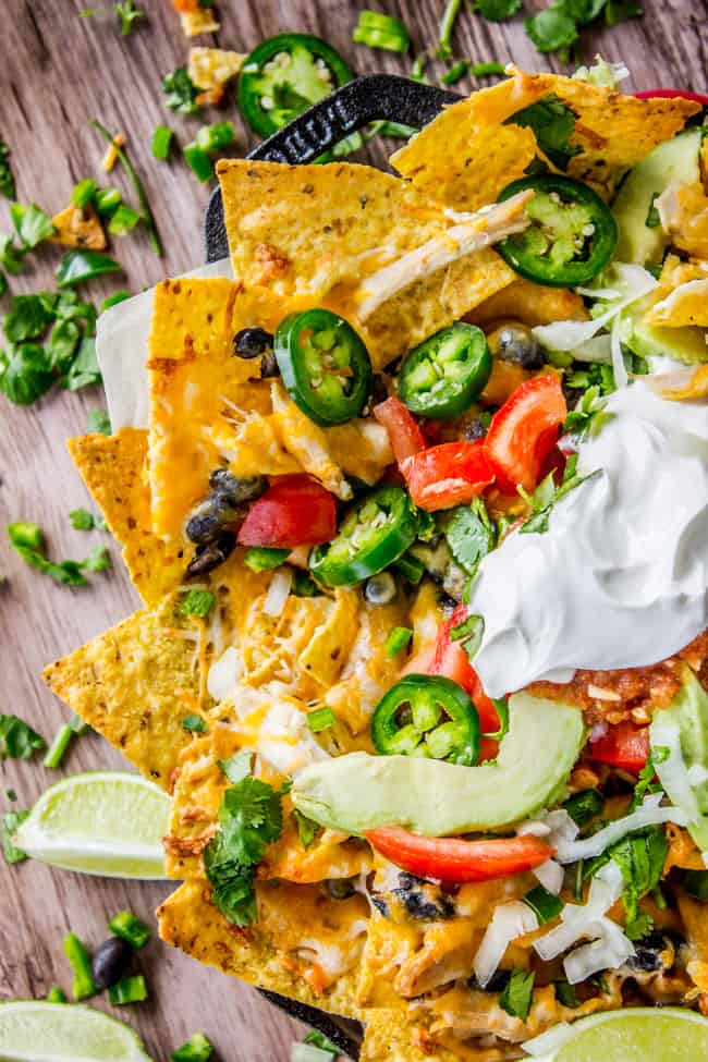 Easy Rotisserie Chicken Nachos from The Food Charlatan