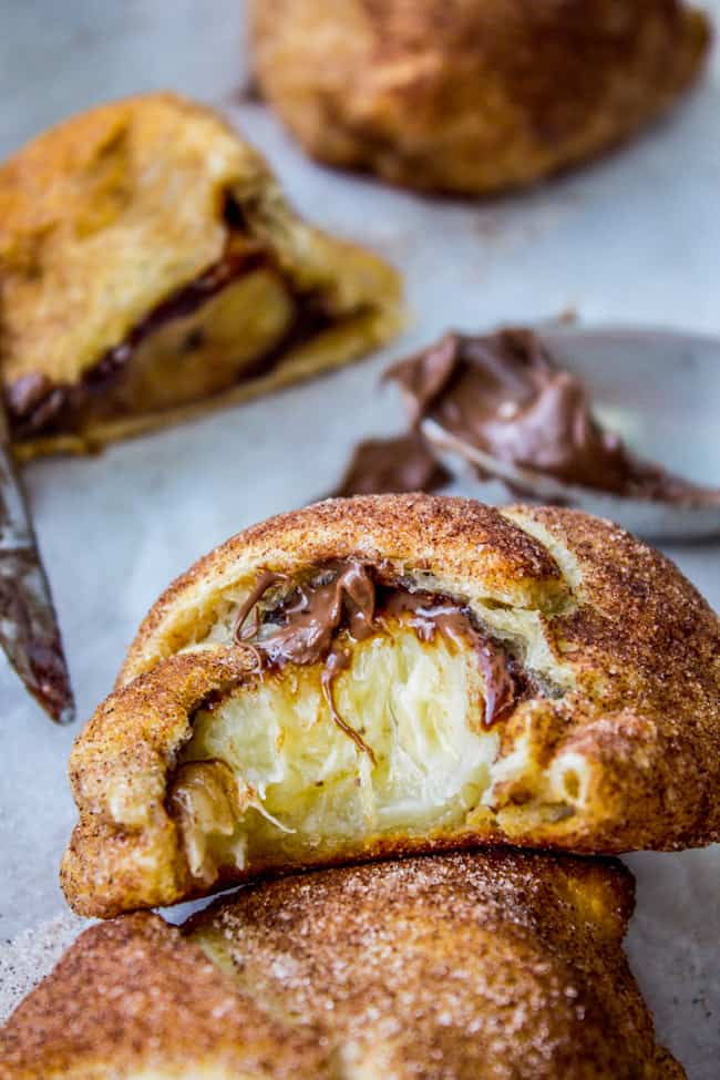 Nutella and Banana Stuffed Crescent Rolls from The Food Charlatan