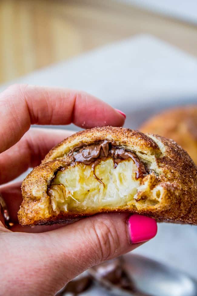 Nutella and Banana Stuffed Crescent Rolls from The Food Charlatan