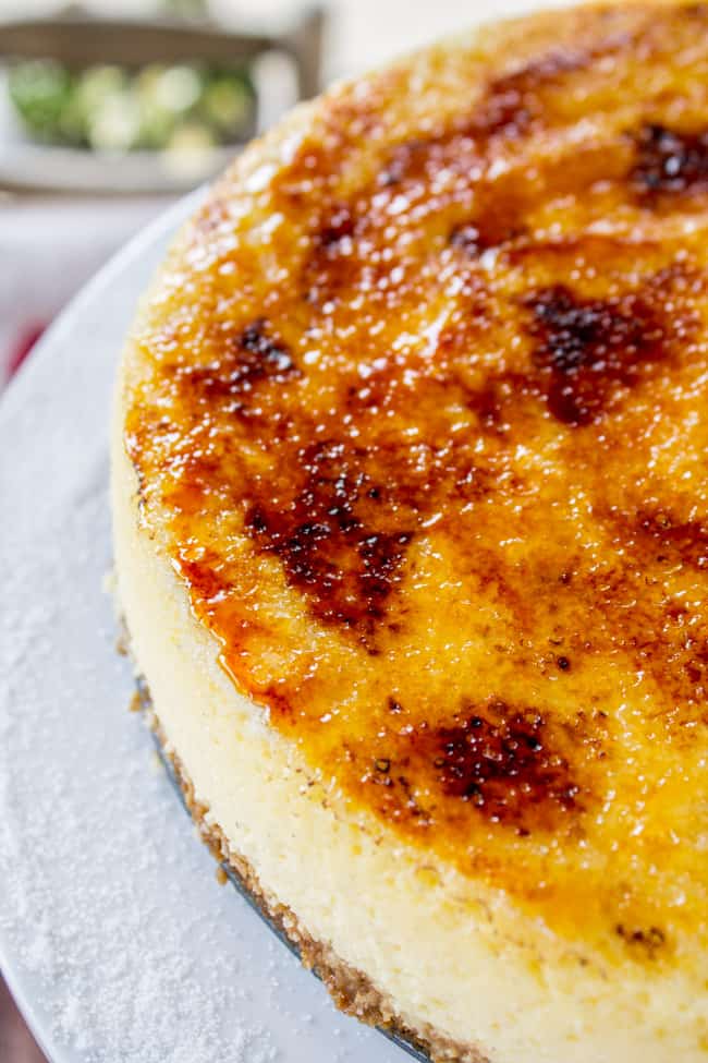 an entire Crème Brûlée Cheesecake.