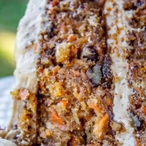 Carrot Cake with Cream Cheese Maple Pecan Frosting from The Food Charlatan
