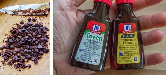 Mint Chocolate Chip Skillet Cookie from The Food Charlatan