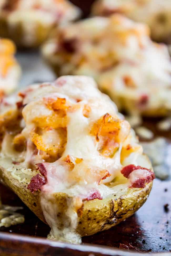 Reuben-Stuffed Twice Baked Potatoes from The Food Charlatan