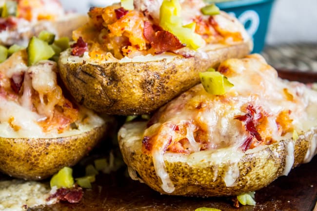 Reuben-Stuffed Twice Baked Potatoes from The Food Charlatan