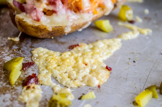 Reuben-Stuffed Twice Baked Potatoes from The Food Charlatan