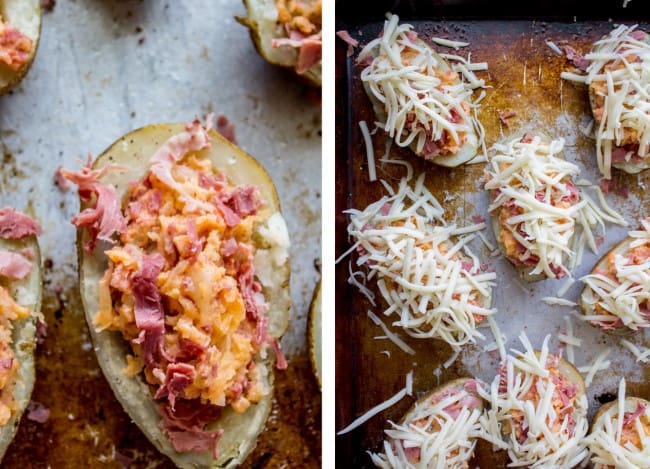 Reuben-Stuffed Twice Baked Potatoes from The Food Charlatan