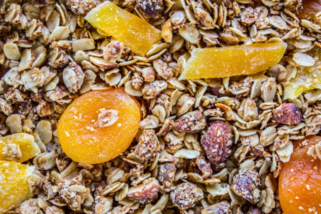 Tropical Coconut Mango Granola from The Food Charlatan