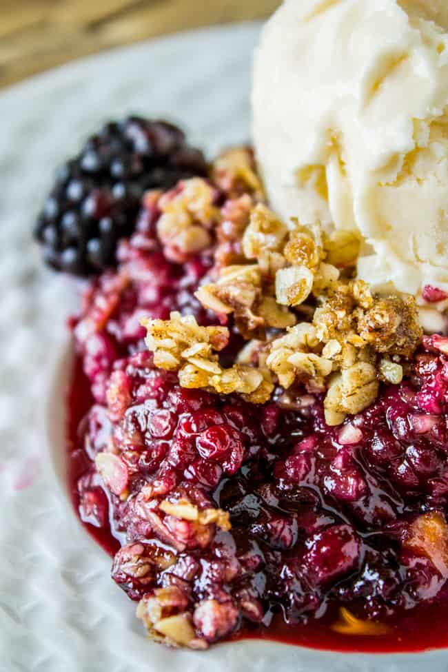 Easy Blackberry Cobbler Recipe with Oat Topping - The Food Charlatan