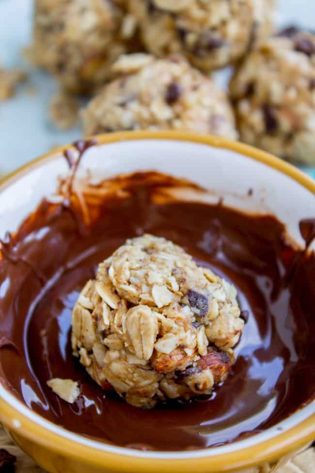 No Bake Peanut Butter Oatmeal Energy Bites from The Food Charlatan