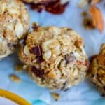 No Bake Peanut Butter Oatmeal Energy Bites from The Food Charlatan