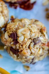 No Bake Peanut Butter Oatmeal Energy Bites from The Food Charlatan