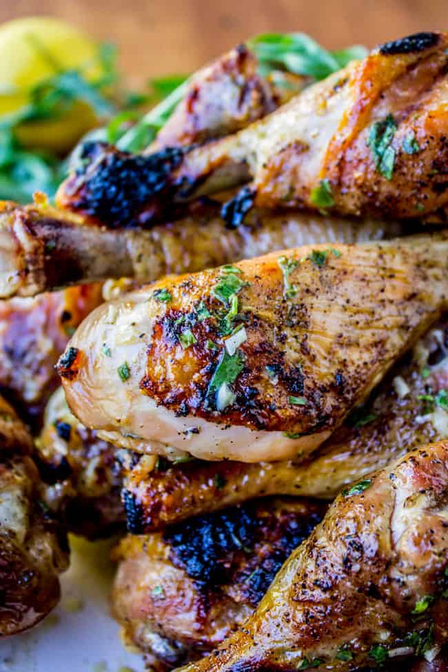 Lemon Tarragon Grilled Chicken from The Food Charlatan