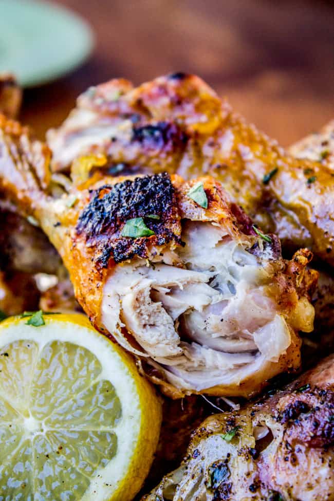 Lemon Tarragon Grilled Chicken from The Food Charlatan