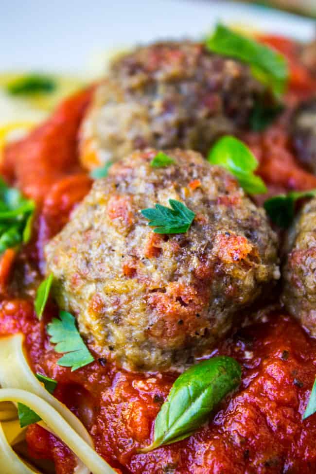 Pepperoni Meatballs from The Food Charlatan
