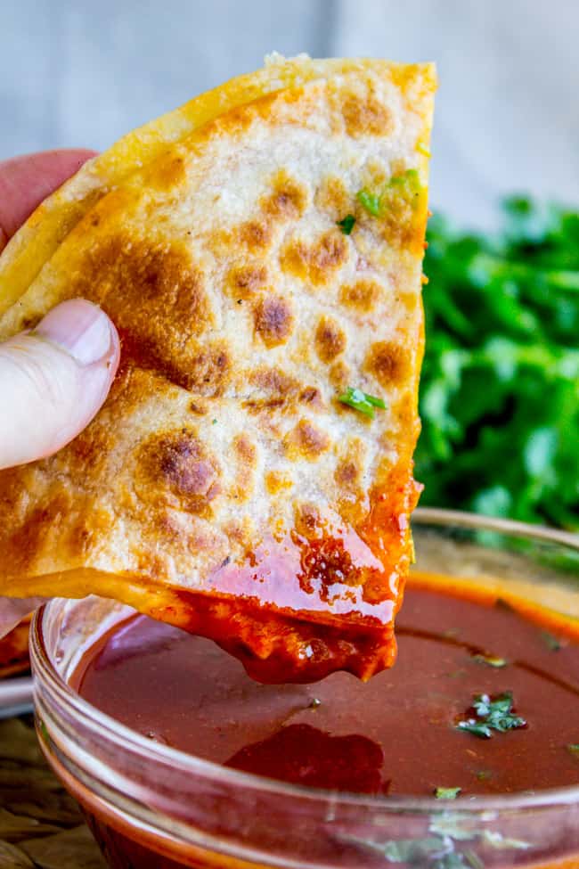 Enchilada Chicken Quesadillas