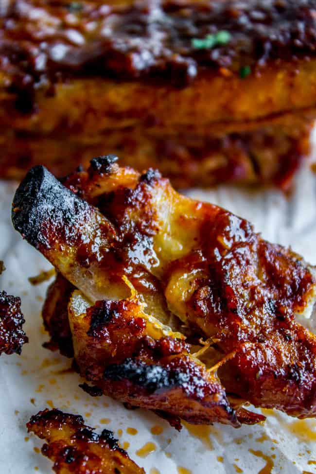 Nana's Fall-Off-The-Bone Ribs and "Barb"-ecue Sauce from The Food Charlatan