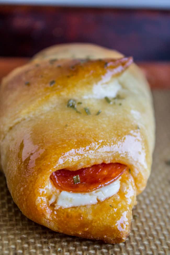 Pepperoni Cream Cheese Crescent Rolls from The Food Charlatan
