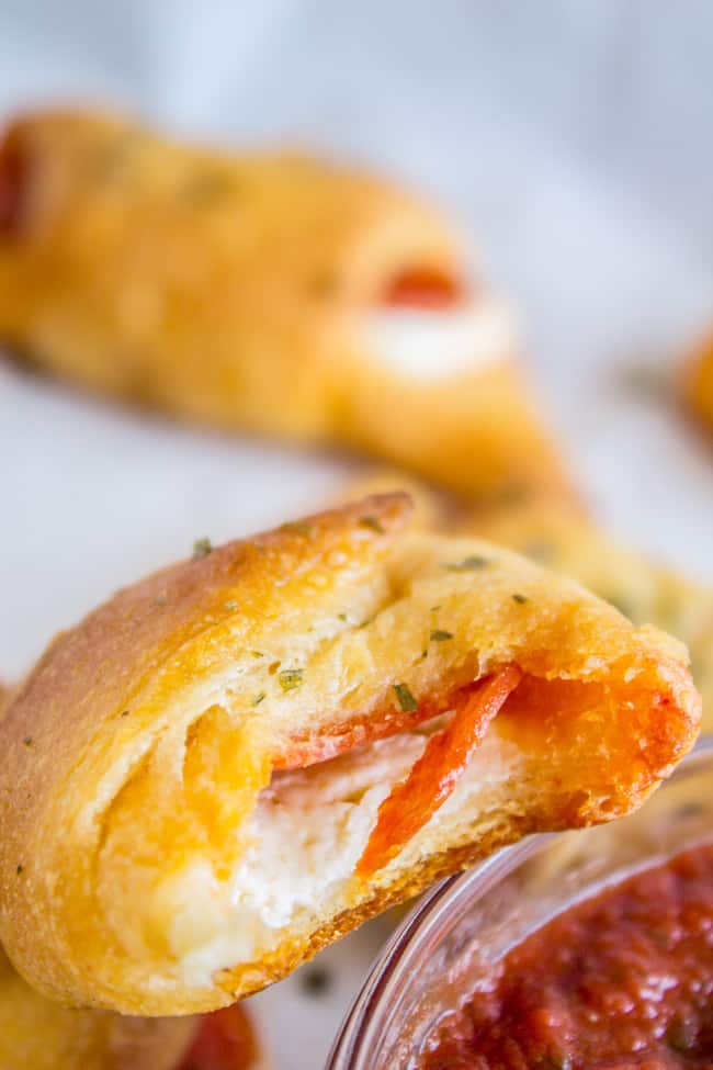 Pepperoni Cream Cheese Crescent Rolls from The Food Charlatan