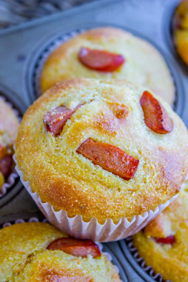 Hot Dog Cornbread Muffins The Food Charlatan