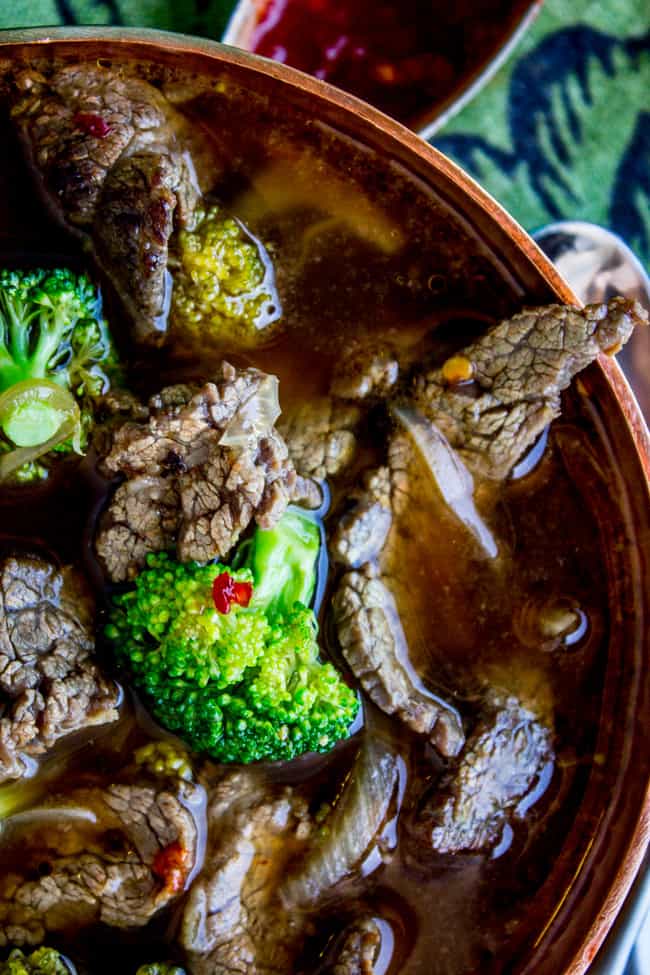 Chinese Beef and Broccoli Soup from The Food Charlatan