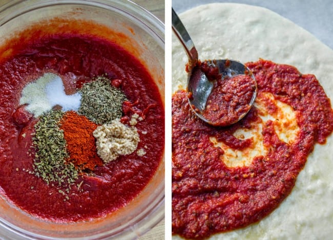 Easy No Cook Pizza Sauce from The Food Charlatan