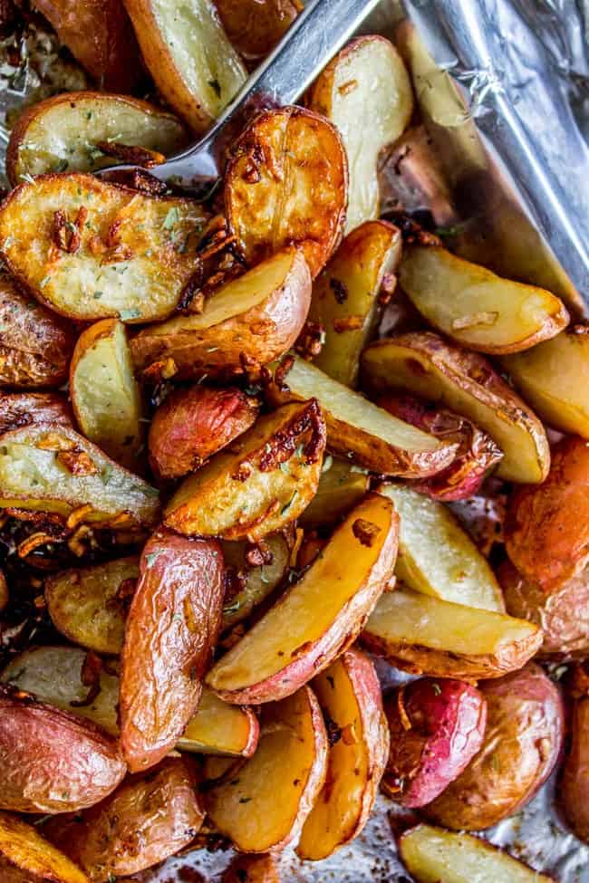 3 Ingredient Roasted Potatoes And Onions The Food Charlatan