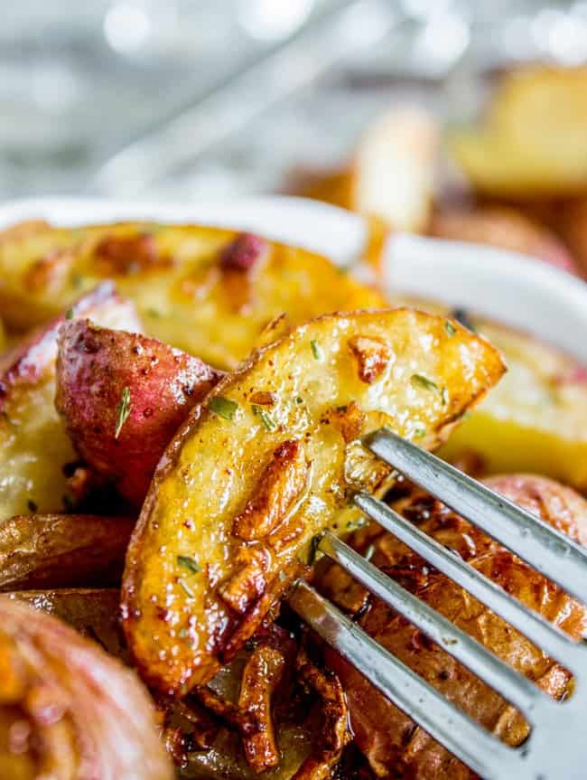 3 Ingredient Roasted Potatoes and Onions - The Food Charlatan