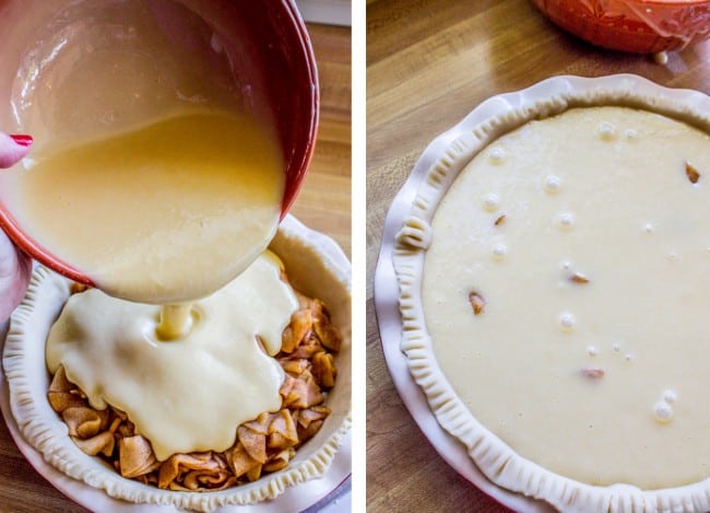 Apple Custard Pie with Cinnamon Streusel from The Food Charlatan