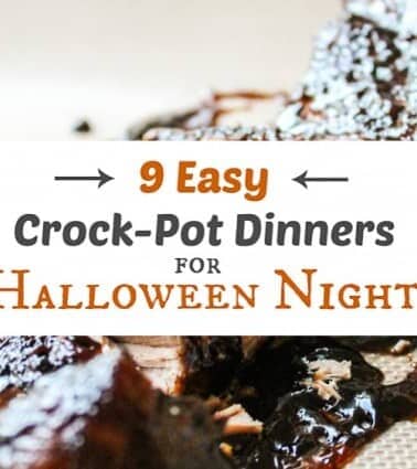 9 Easy Crock Pot Dinners for Halloween Night from The Food Charlatan