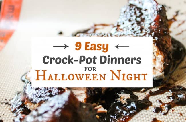 9 Easy Crock Pot Dinners for Halloween Night from The Food Charlatan