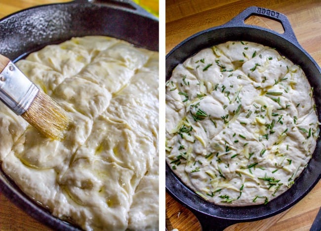 Garlic and Rosemary Skillet Bread from The Food Charlatan