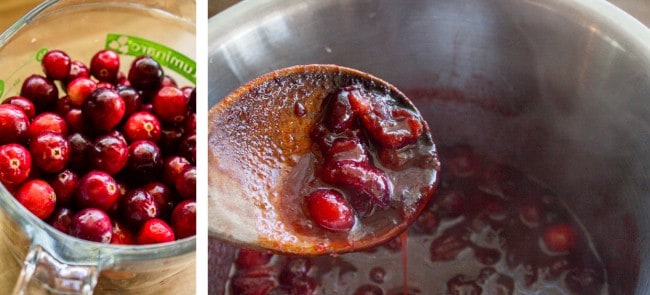 cranberries and cranberry sauce