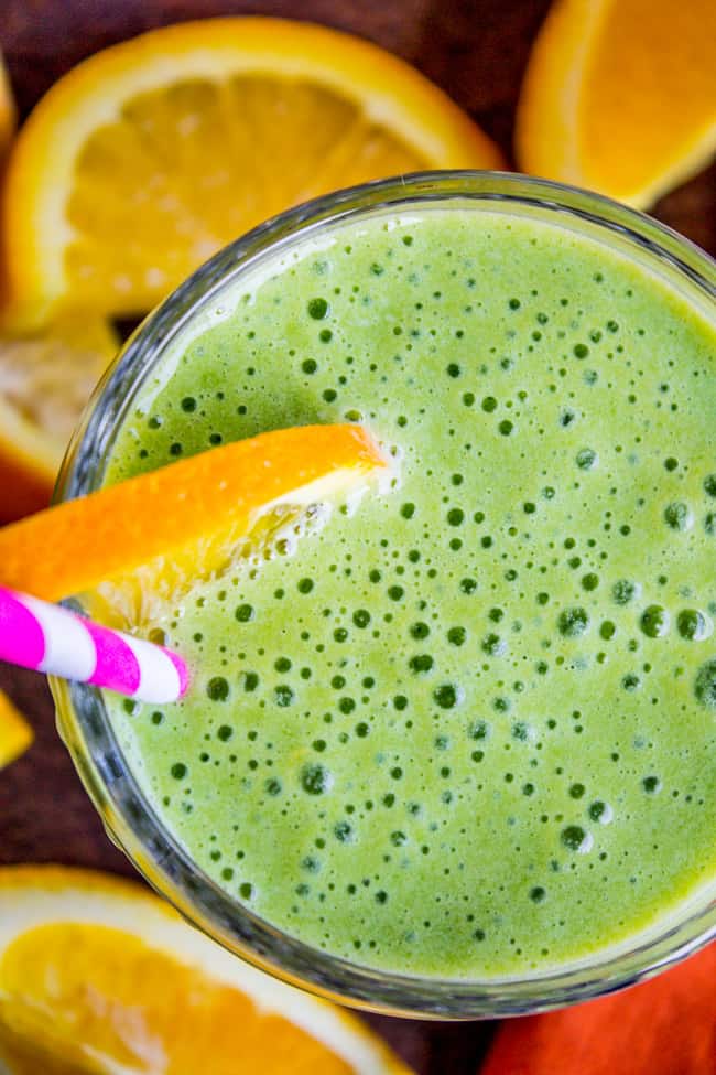 Green Orange Julius Smoothie from The Food Charlatan