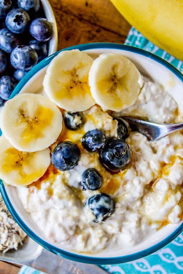 Healthy Banana Blueberry Overnight Oats The Food Charlatan