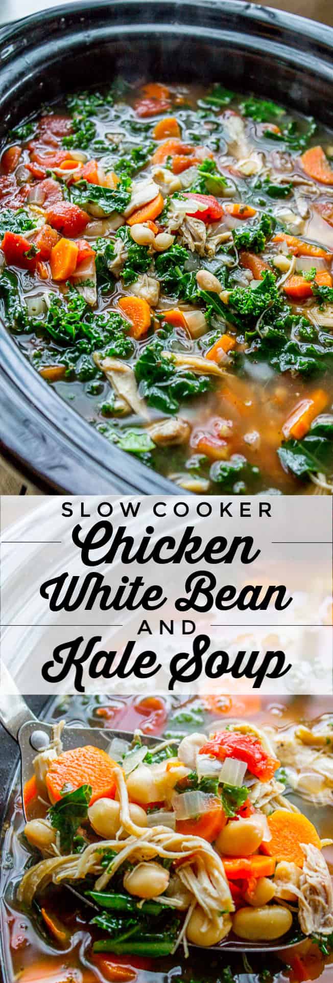Chicken, White Bean, and Kale Soup (Slow Cooker) The Food Charlatan