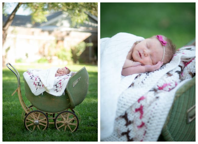 Newborn photo of baby Valentine