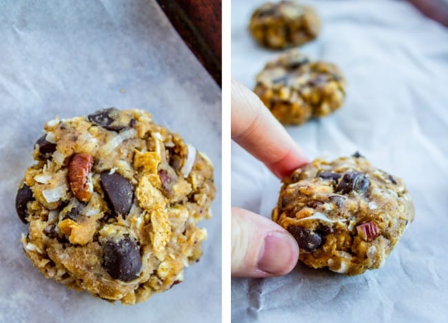 Rolling healthy oatmeal cookies no flour