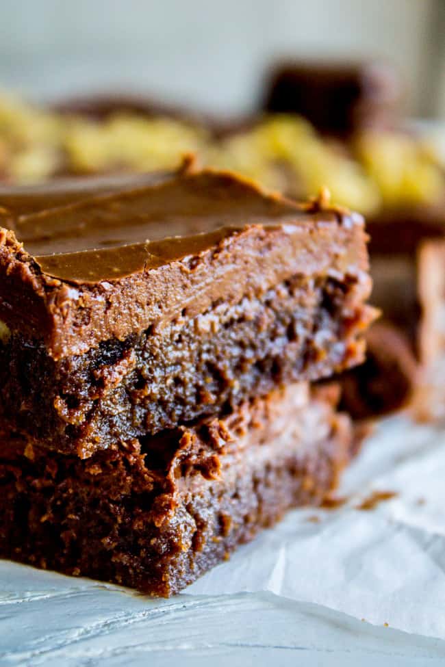 Nana's Famous Fudge Brownies from The Food Charlatan