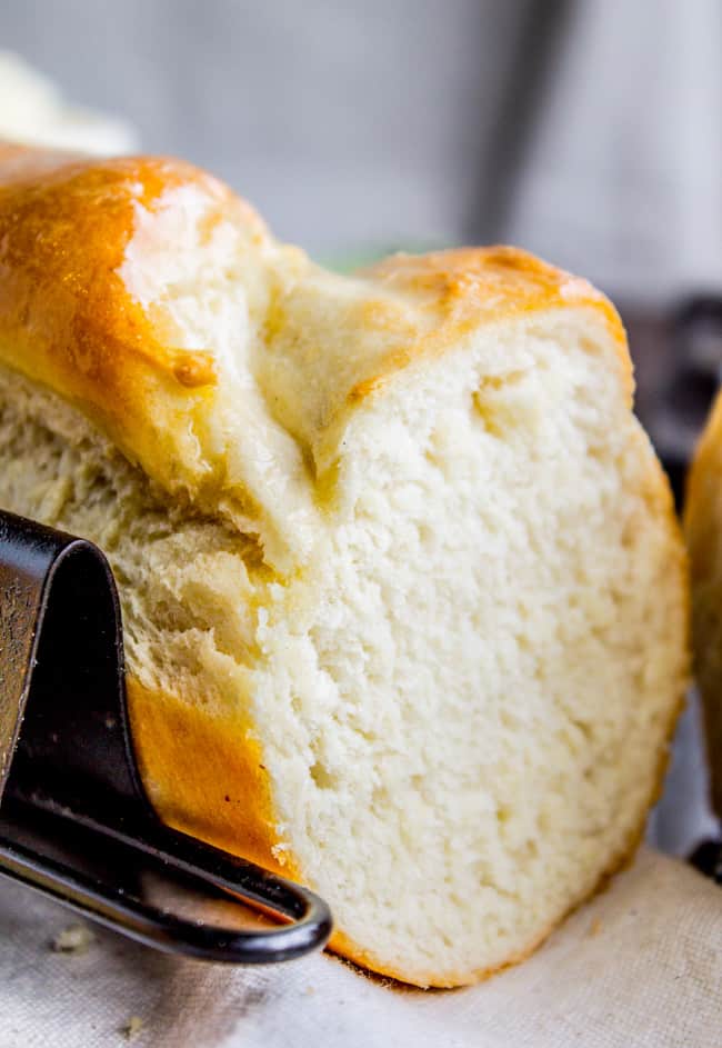 loaf of homemade French bread in a baguette pan. 