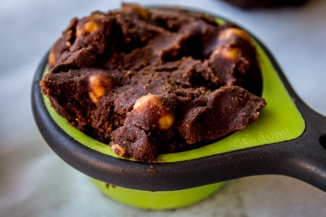 Double Chocolate Cookies with Caramel Bits from The Food Charlatan