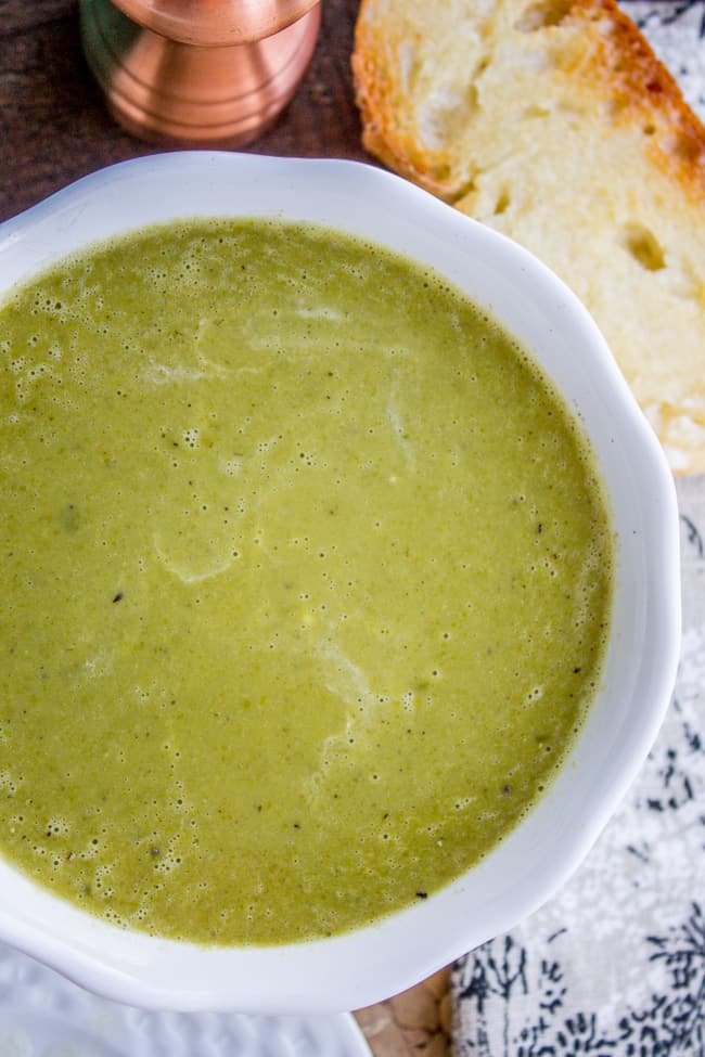 30 Minute Pea Soup (From A Bag of Frozen Peas) from The Food Charlatan