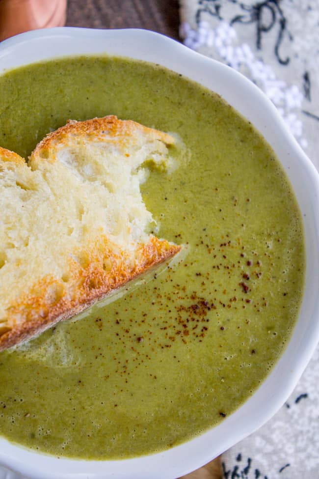 30 Minute Pea Soup (From A Bag of Frozen Peas) from The Food Charlatan