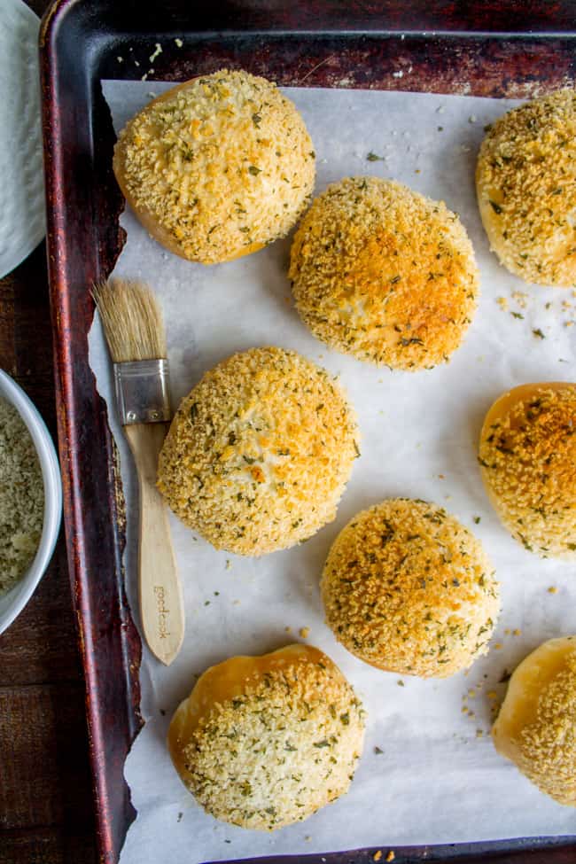 Chicken, Mushroom, and Cream Cheese Stuffed Rolls from The Food Charlatan